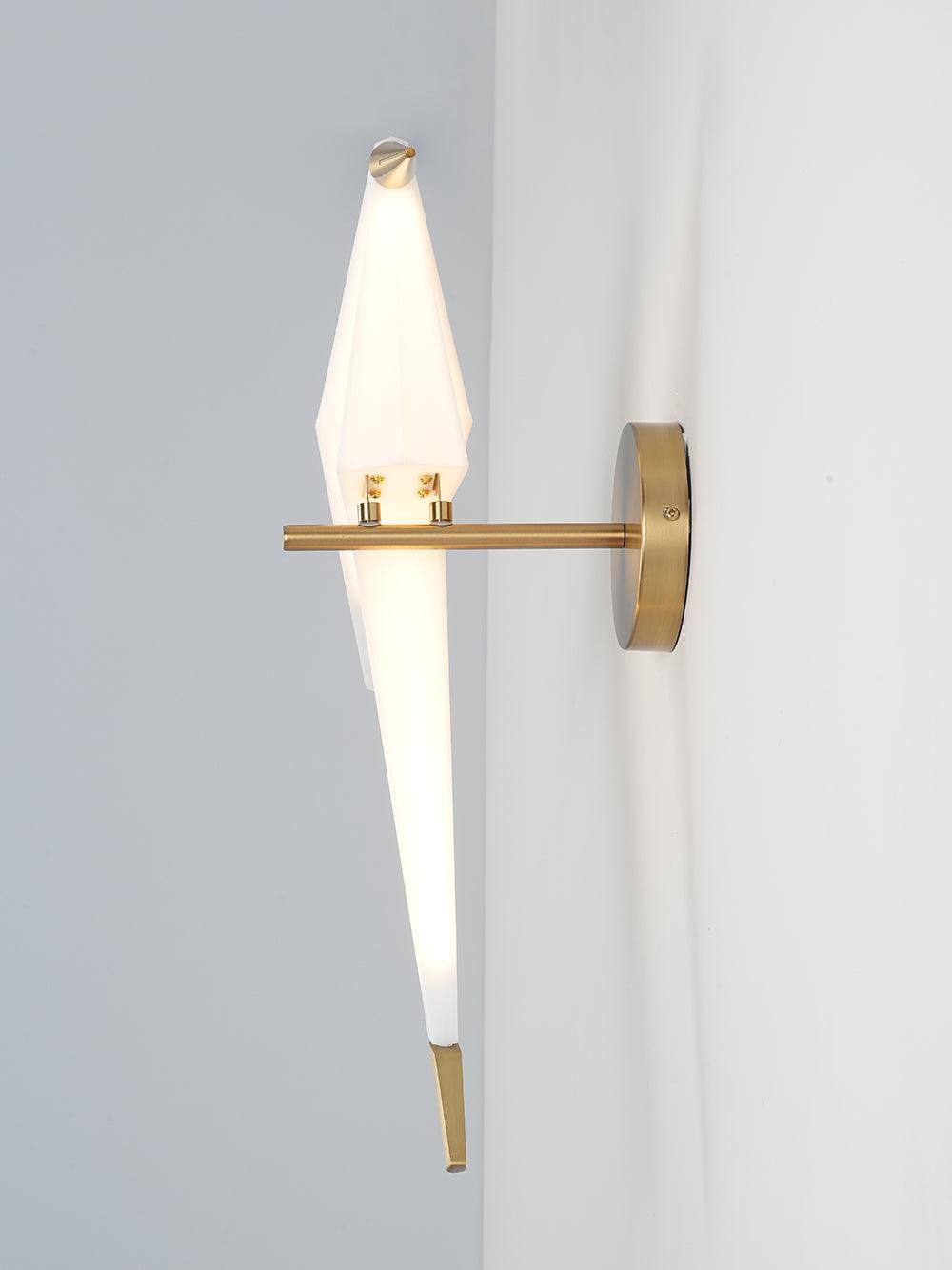 Cunorara Nordic Art Paper Crane Wall Lamp - Letslighting