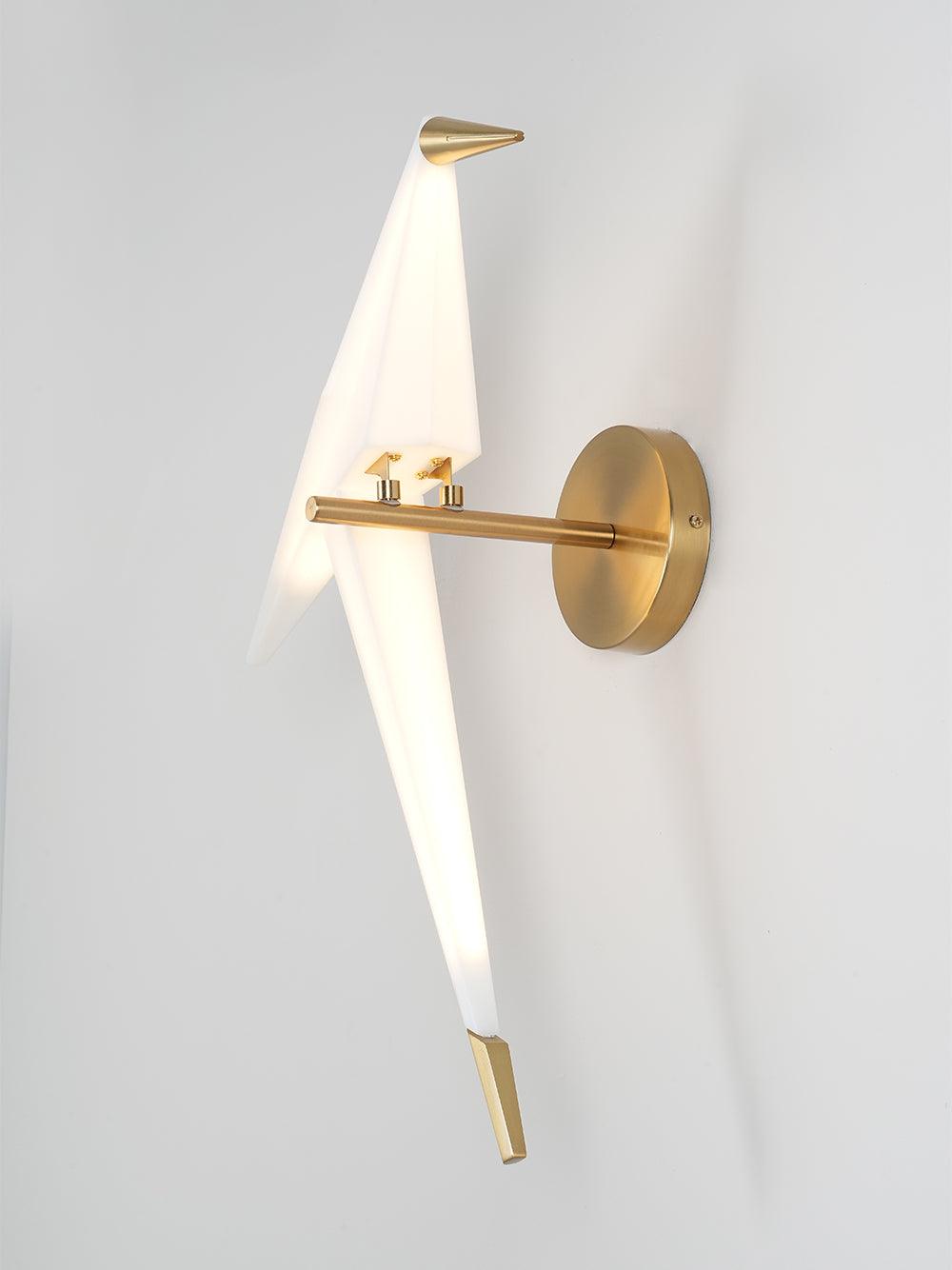 Cunorara Nordic Art Paper Crane Wall Lamp - Letslighting