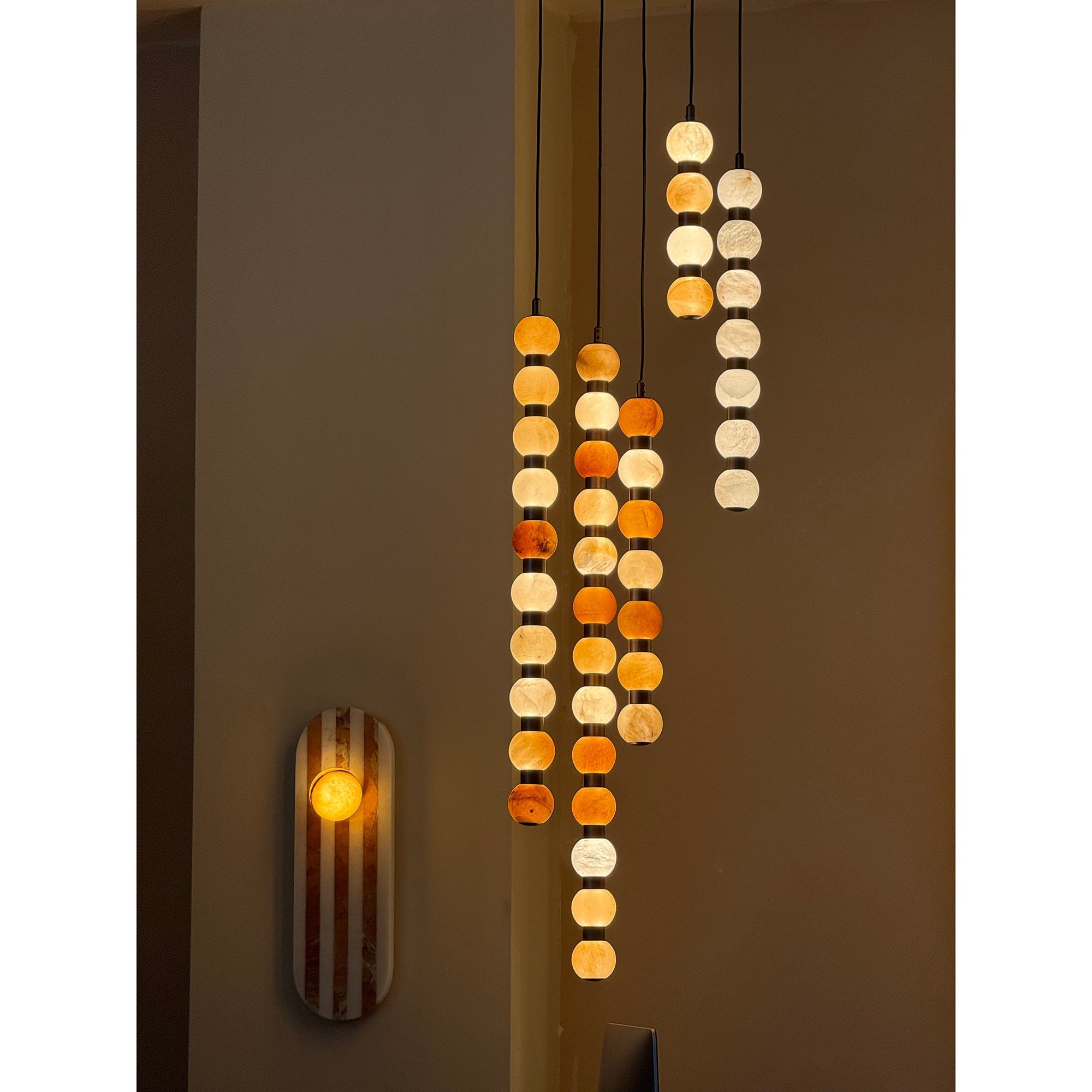 Ulshae Modern Minimalist Art Marble Pendant Lamp - Letslighting