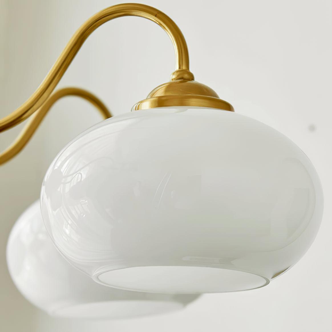 Lustra Pendant Lamp Persimmon Brass Glass Elegant - Letslighting