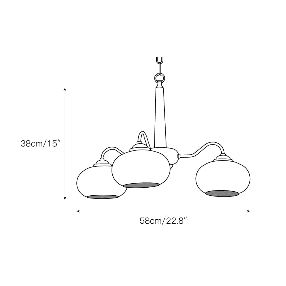 Elmiror Premium Nordic Art Wood Glass Chandelier - Letslighting