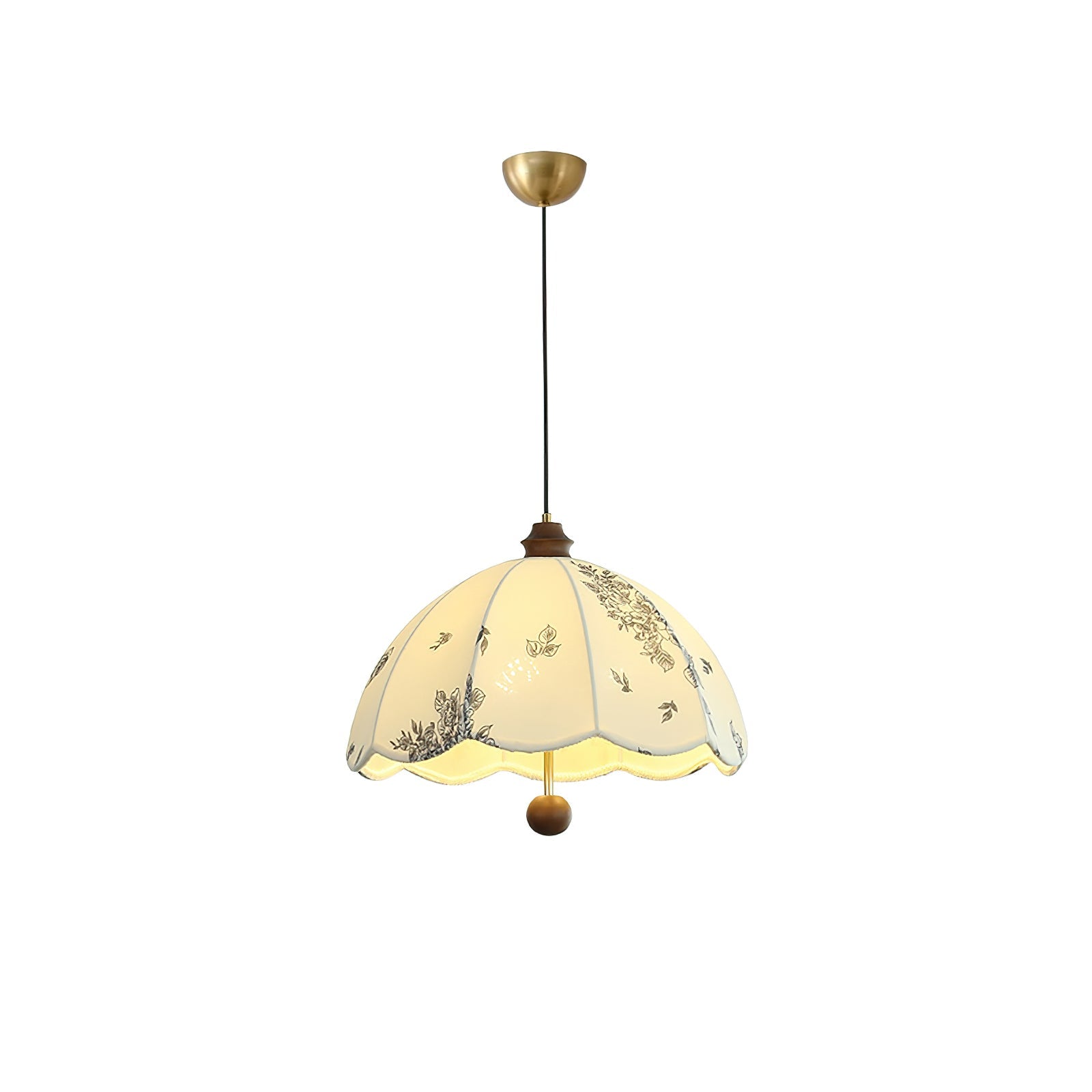 Vevenir Petal Whisper Wood Fabric Pendant Lamp - Letslighting