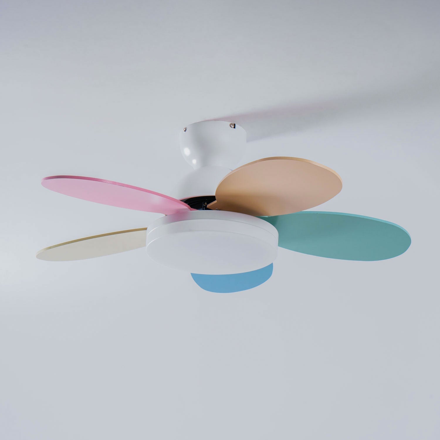 Liora Colorful Glass Kids Ceiling Fan Light - Letslighting
