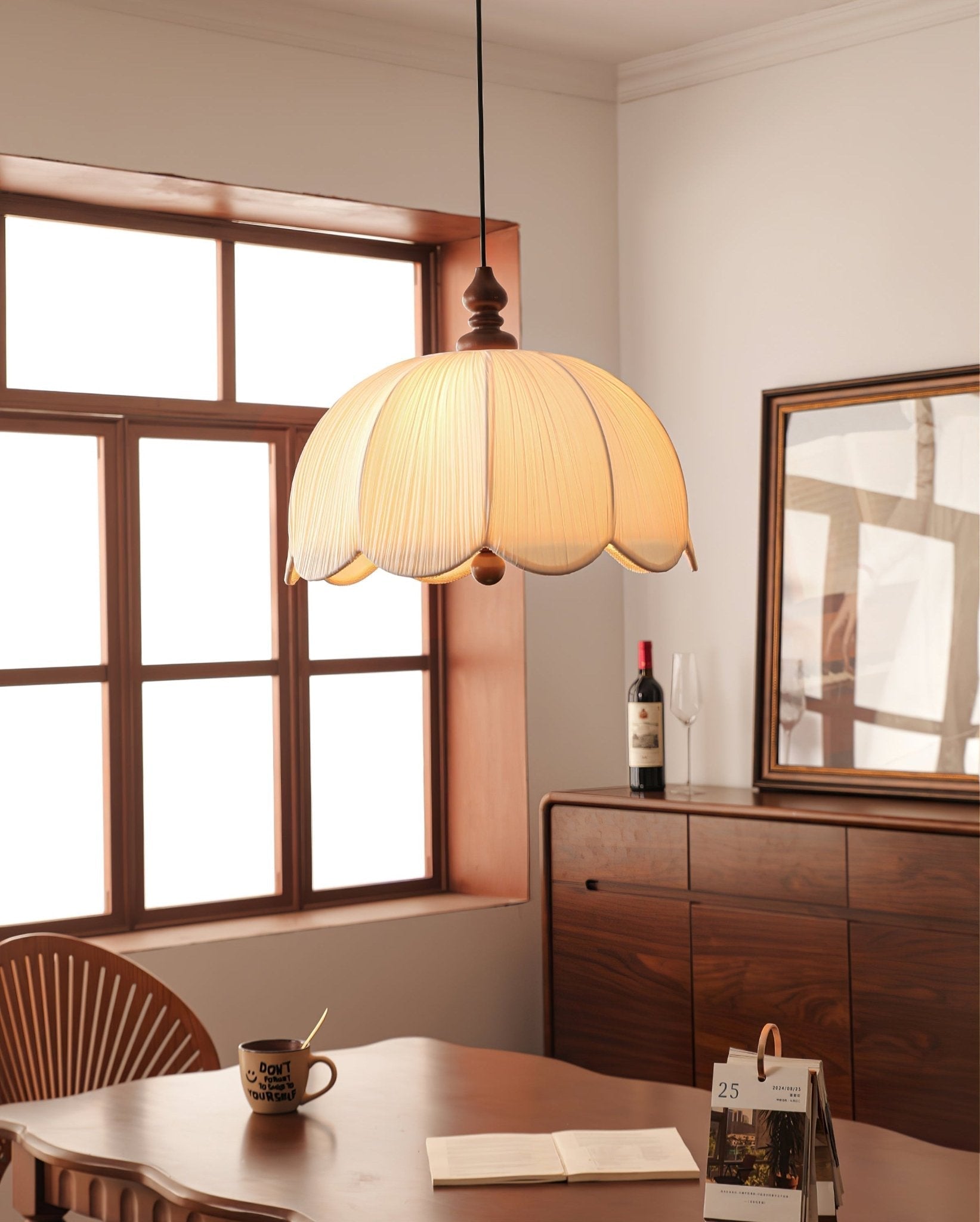 Petalora Modern Fabric Pendant Light