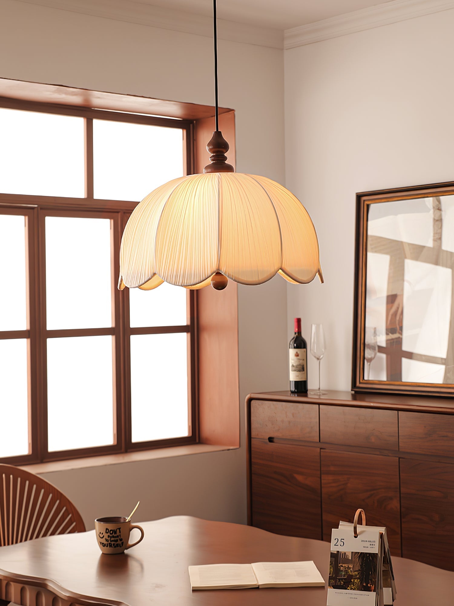 Petalora Modern Fabric Pendant Light
