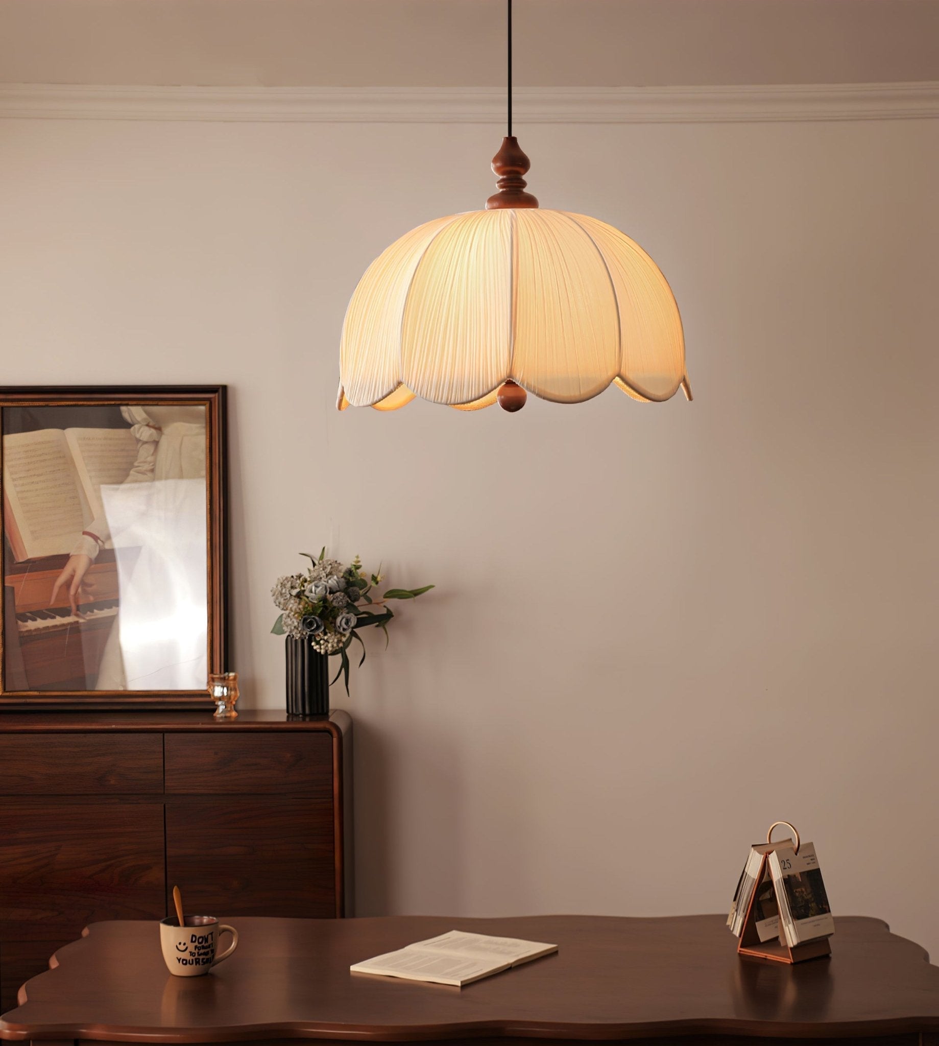 Petalora Modern Fabric Pendant Light