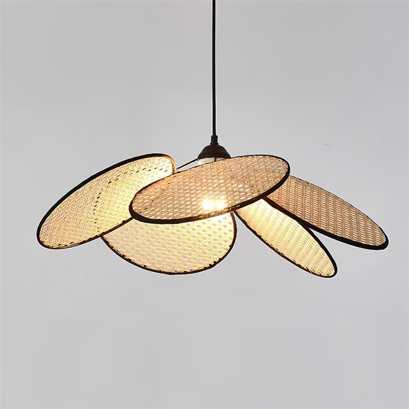 Vemarora Premium Elegance Petals Rattan Fabric Pendant Lamp - Letslighting