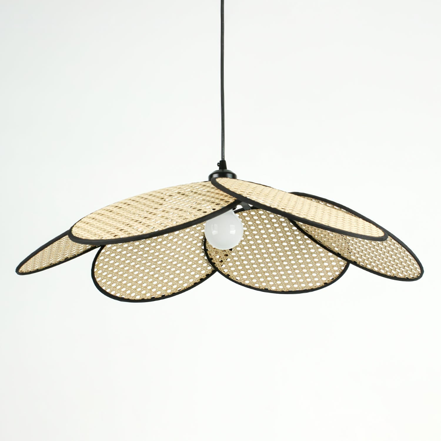 Vemarora Premium Elegance Petals Rattan Fabric Pendant Lamp - Letslighting