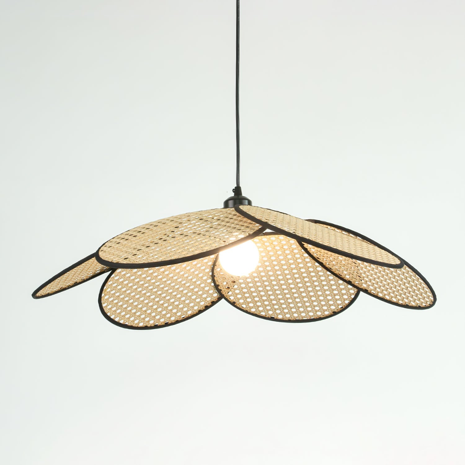 Vemarora Premium Elegance Petals Rattan Fabric Pendant Lamp - Letslighting