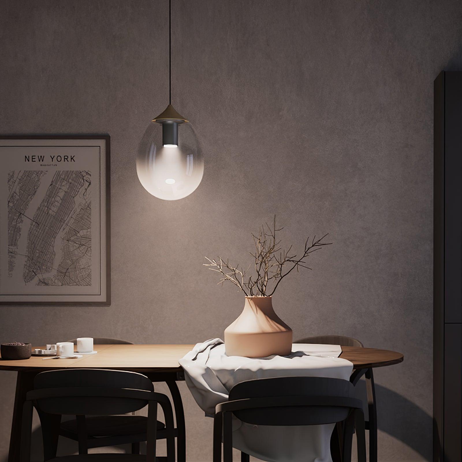 Ovoin Glass Artistic Pendant Light - Letslighting