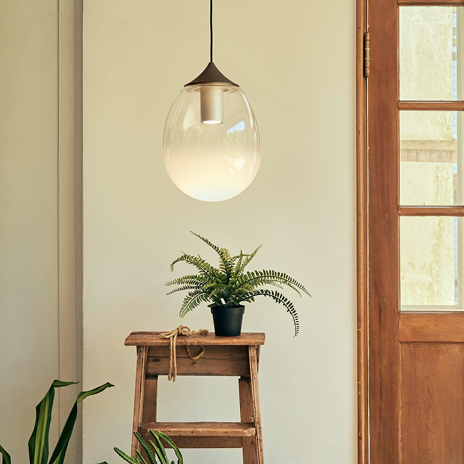 Ovoin Glass Artistic Pendant Light - Letslighting