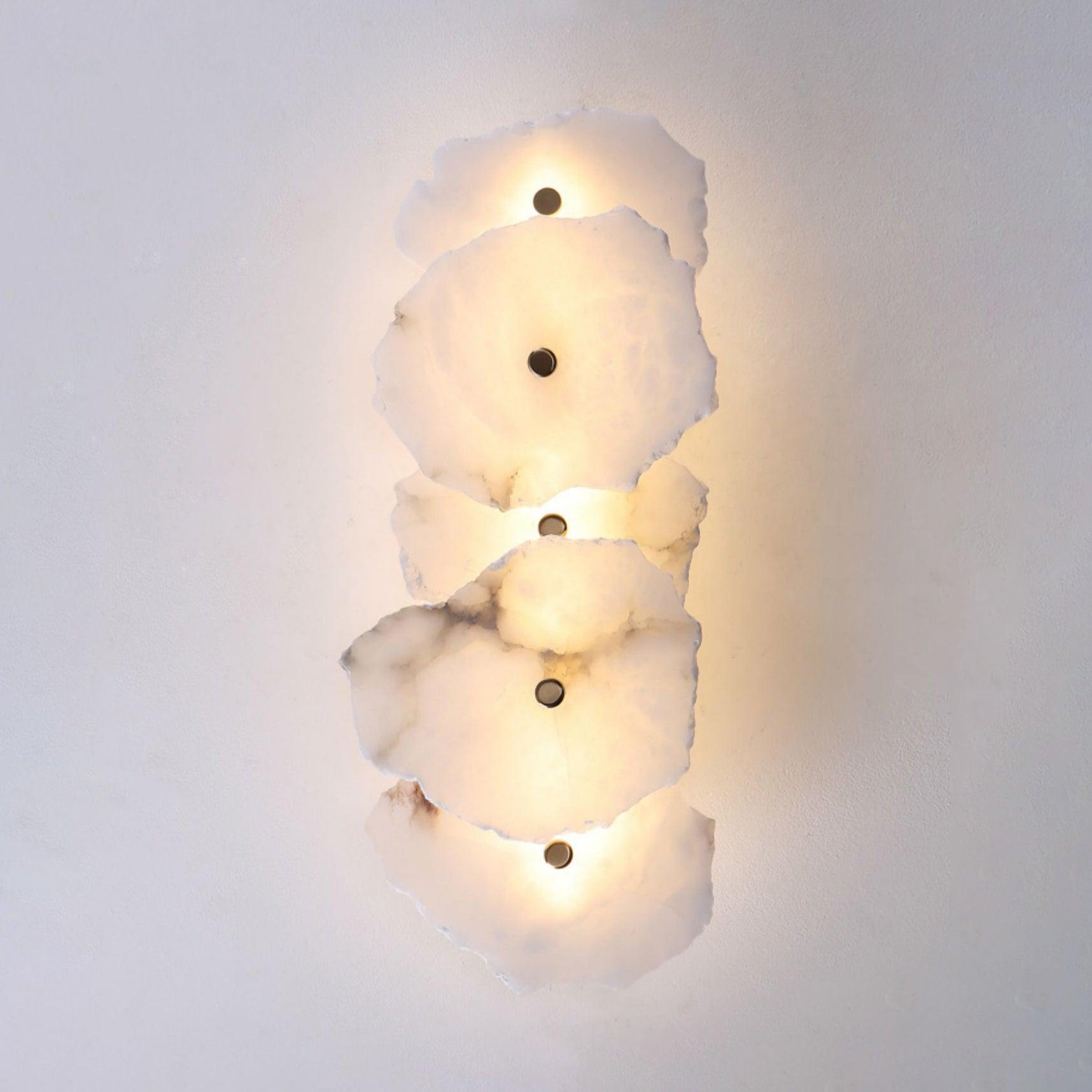 Alaeila Floral Cluster Alabaster Wall Light - Letslighting