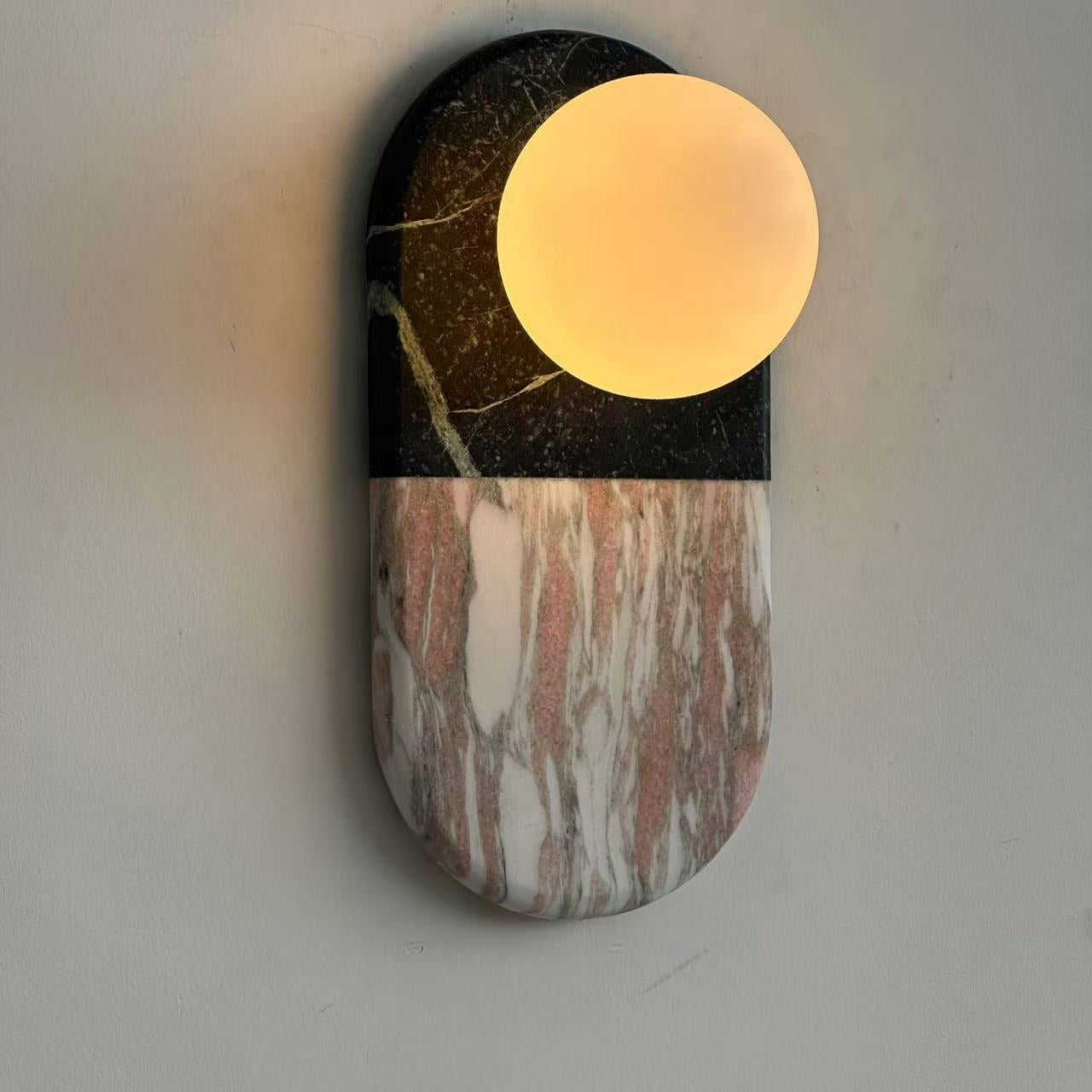 Alvynan Modern Minimalist Marble Sconce Wall Lamp - Letslighting