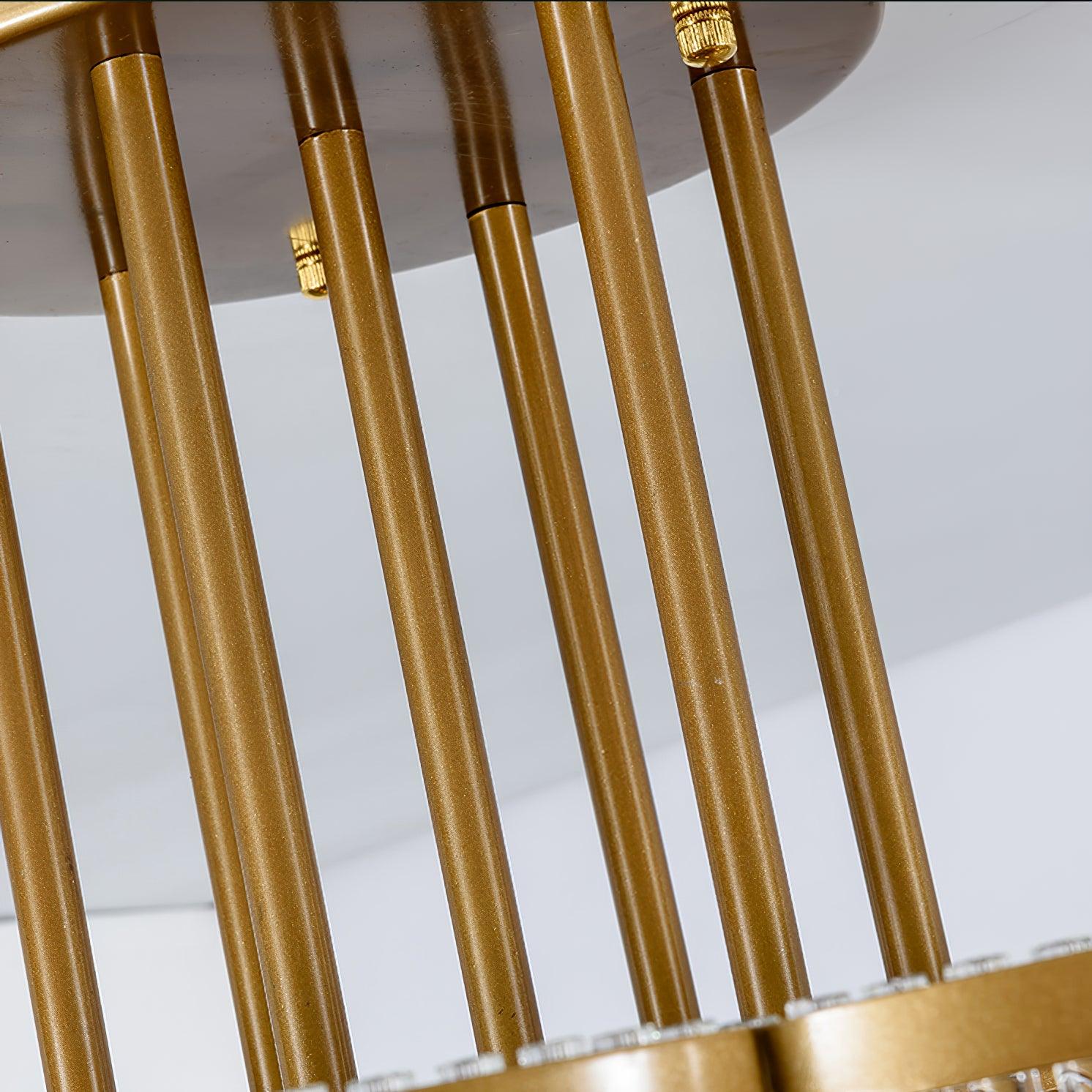 Lustra Chandelier Gold Black Glass - Letslighting