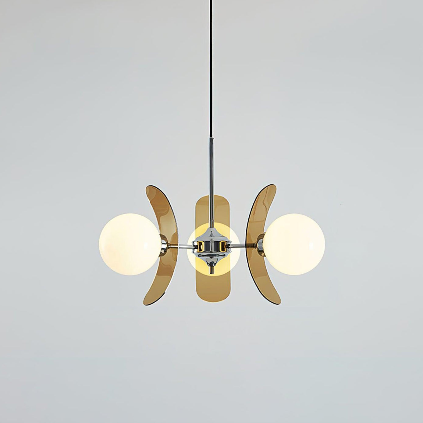Lustra Chandelier Phosphorescent Glass Lampshade - Letslighting
