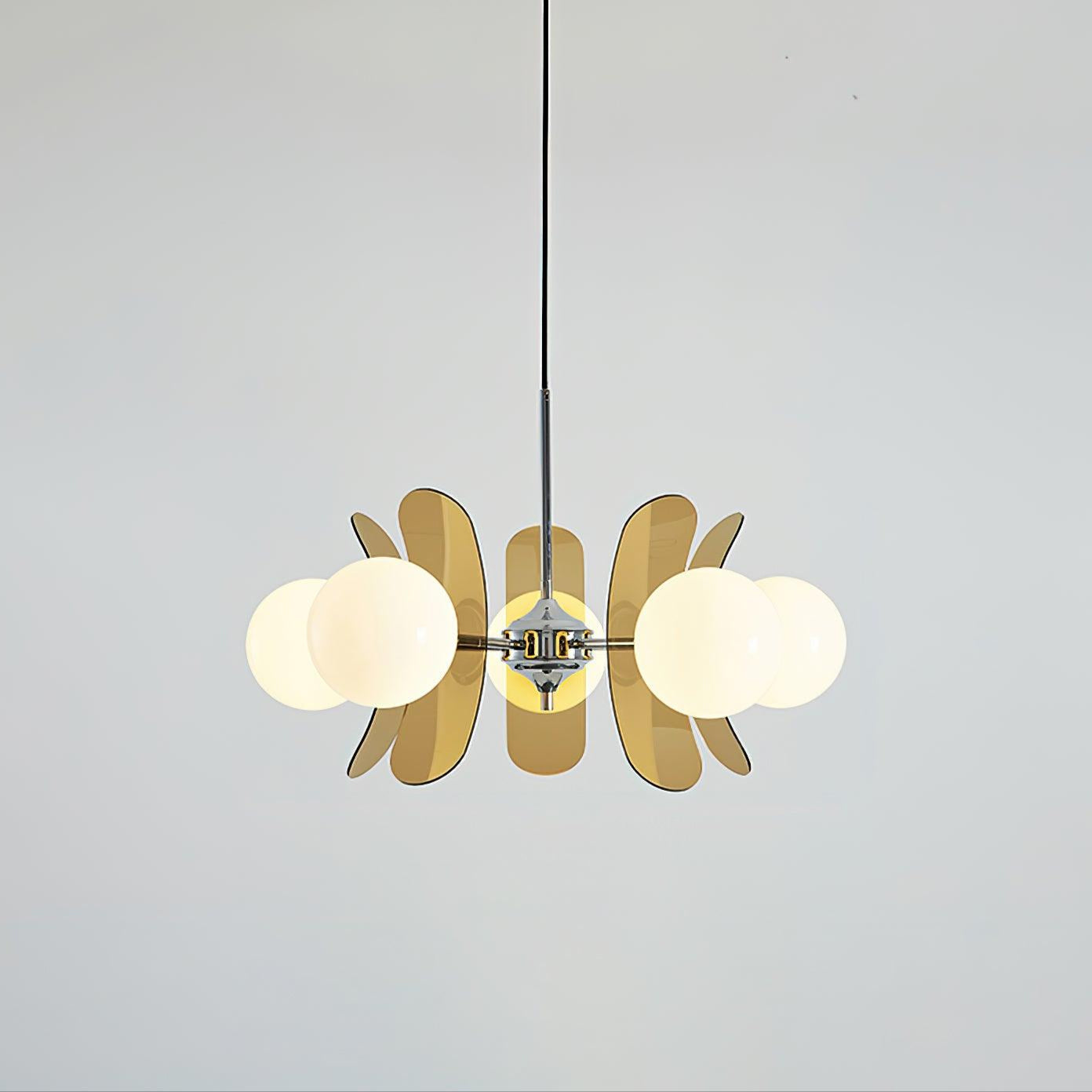 Lustra Chandelier Phosphorescent Glass Lampshade - Letslighting