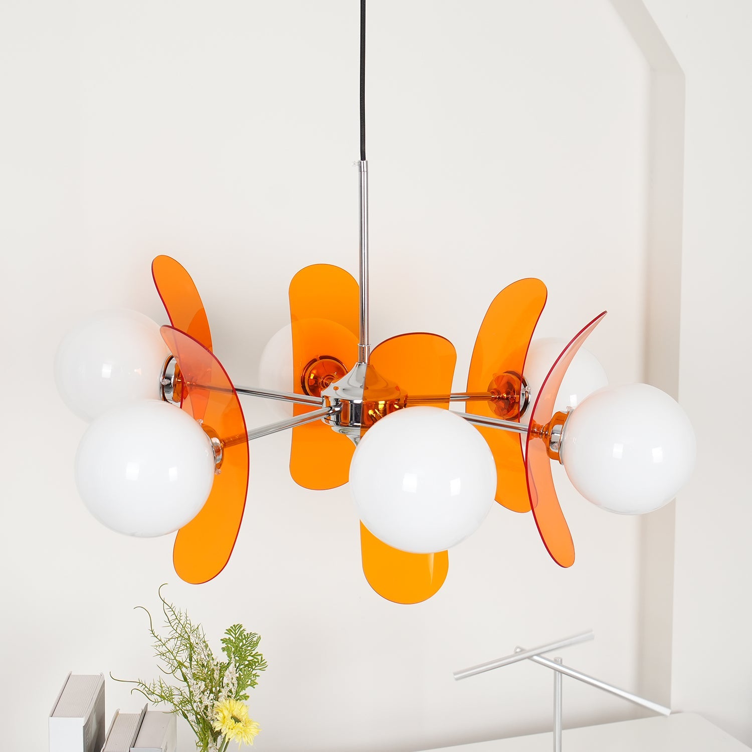 Aira Chandelier Brown &Orange