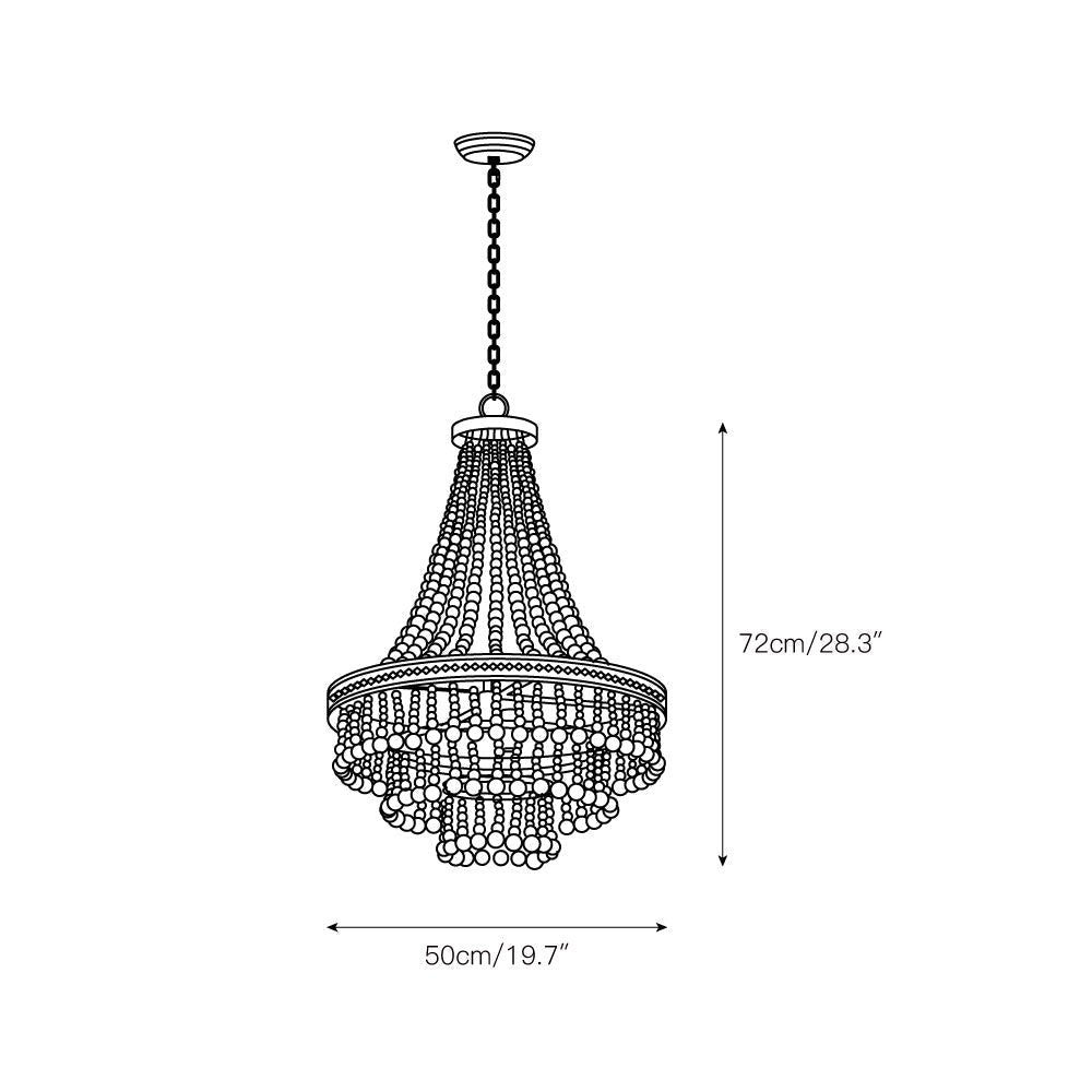 Avrinir Postmodern Luxury Large Wooden Chandelier - Letslighting