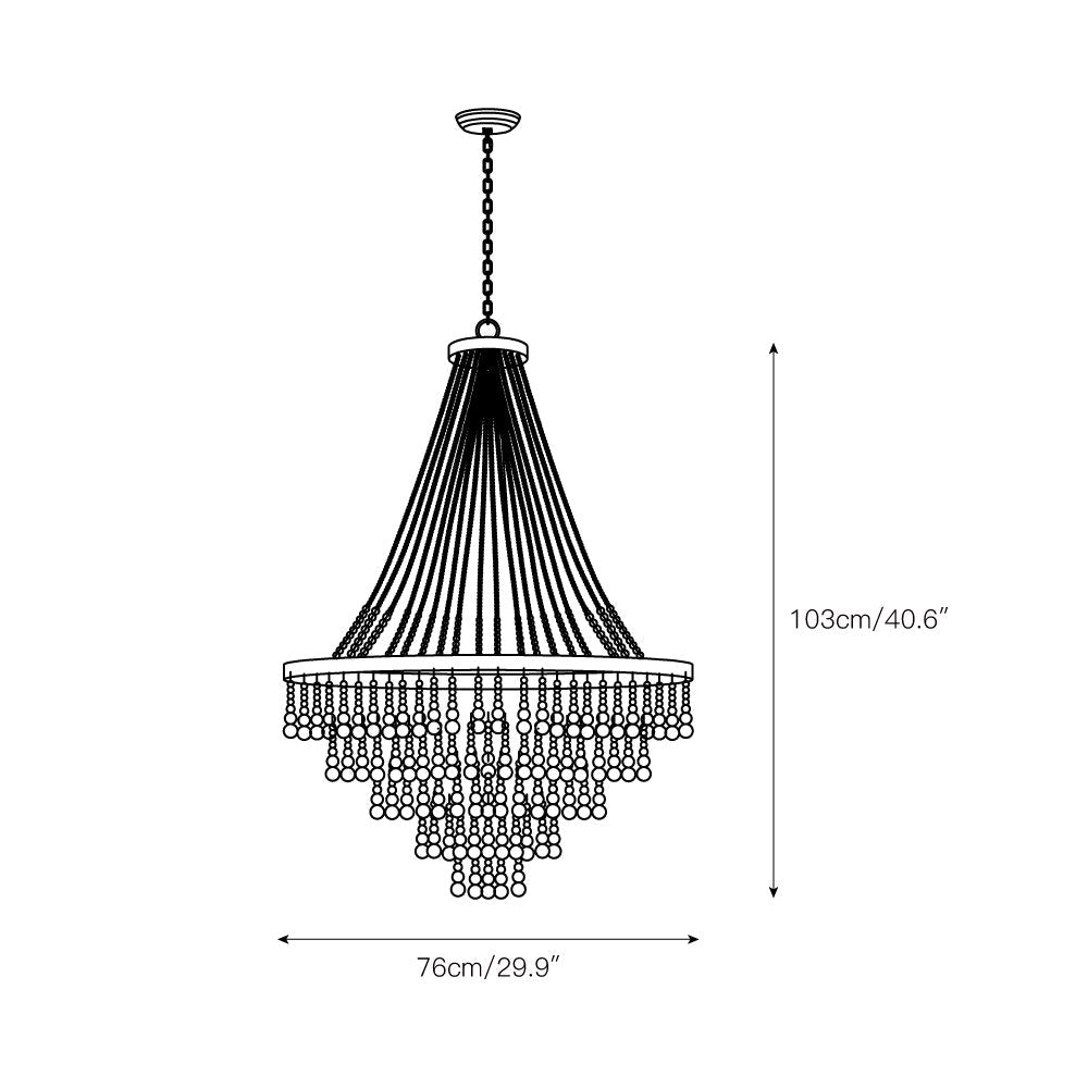 Avrinir Postmodern Luxury Large Wooden Chandelier - Letslighting