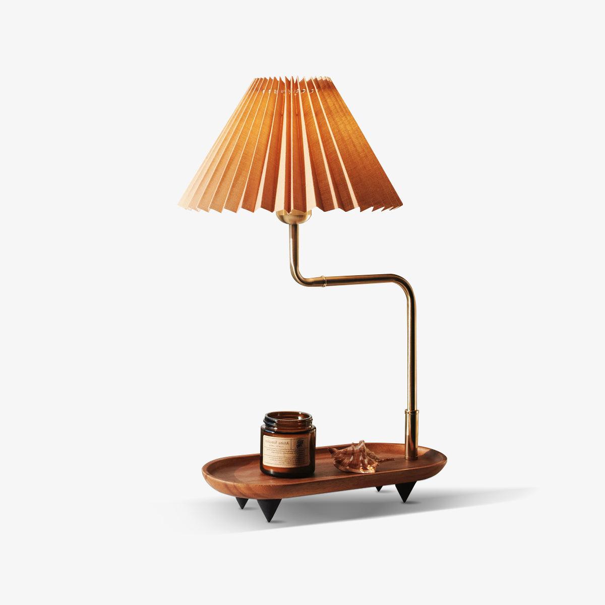 Alva Wooden Fabric Vintage Table Lamp - Letslighting