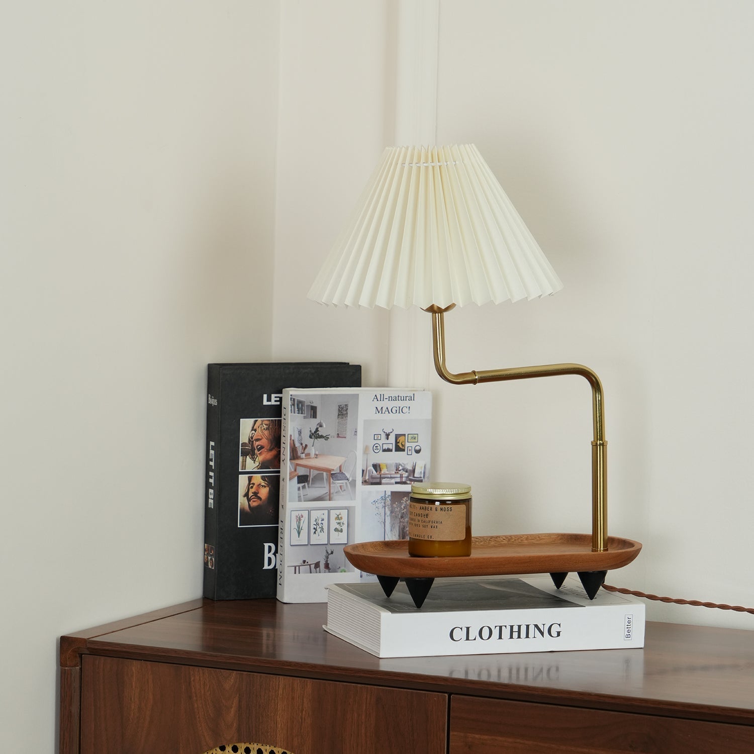 Alva Wooden Fabric Vintage Table Lamp - Letslighting