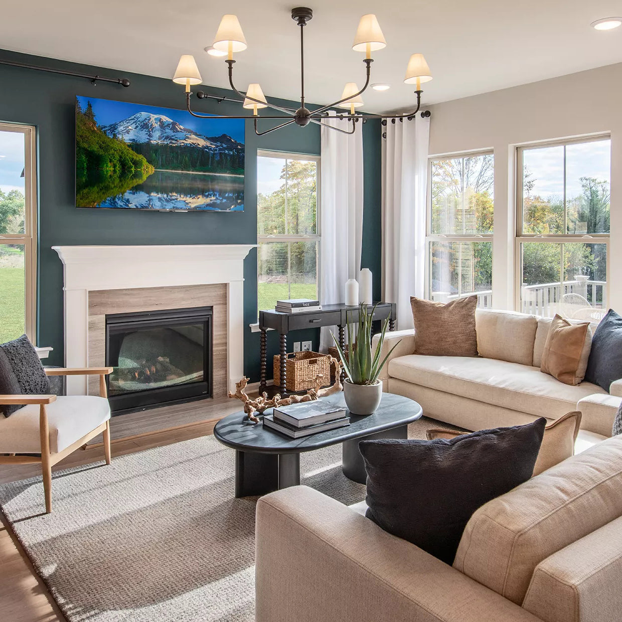 Arthaila Vintage Industrial Grande Fabric Chandelier - Letslighting