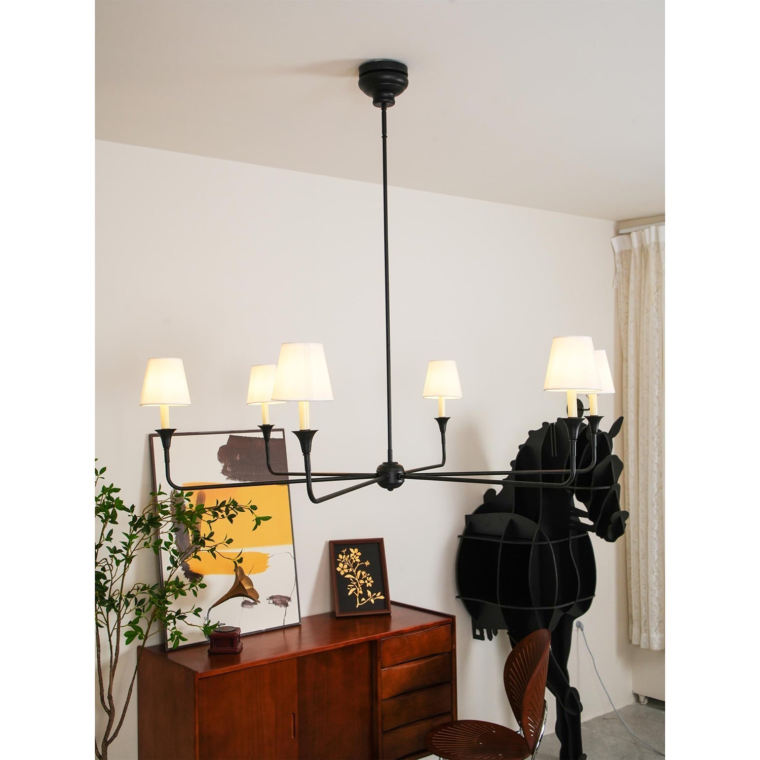 Arthaila Vintage Industrial Grande Fabric Chandelier - Letslighting