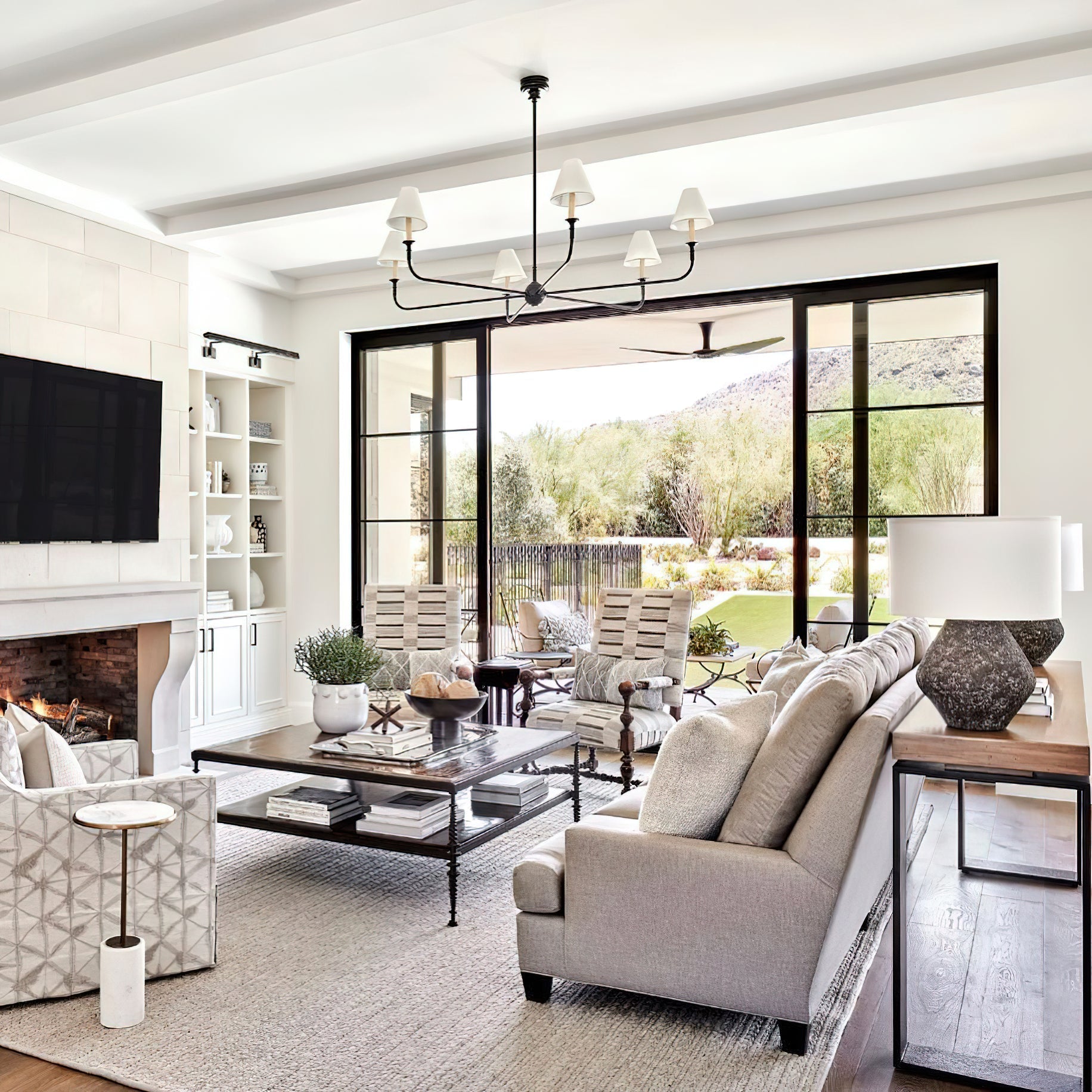 Arthaila Vintage Industrial Grande Fabric Chandelier - Letslighting