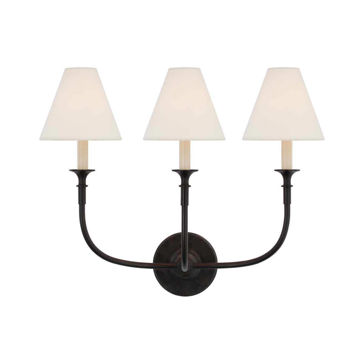 Silva Vintage Wall Lamp Fabric Black/White/Brass Arm - Letslighting