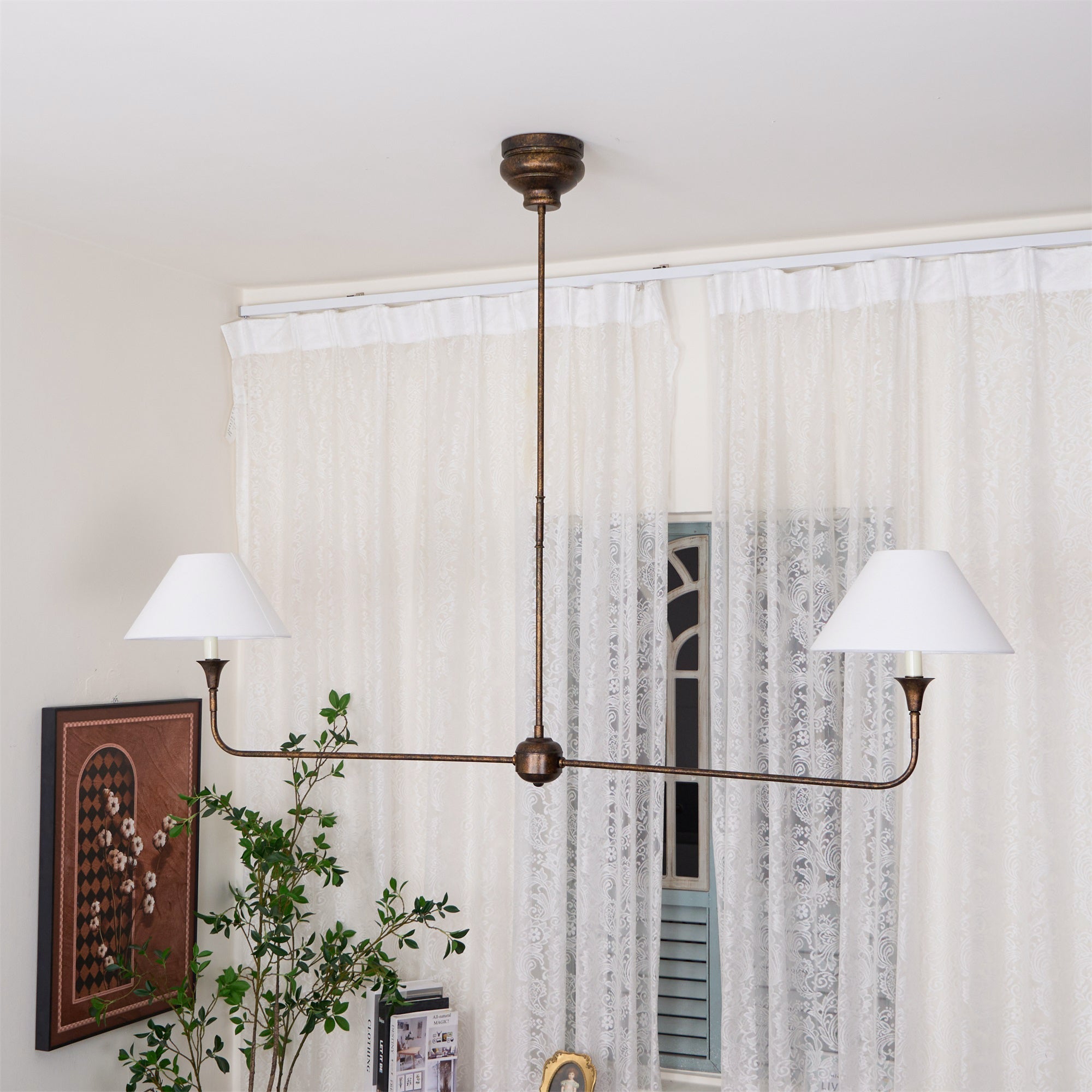 Silva Modern Linear LED Chandelier Metal Living Room Bedroom