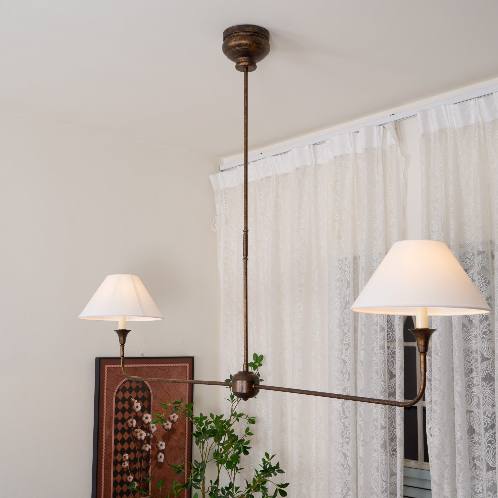 Silva Modern Linear LED Chandelier Metal Living Room Bedroom