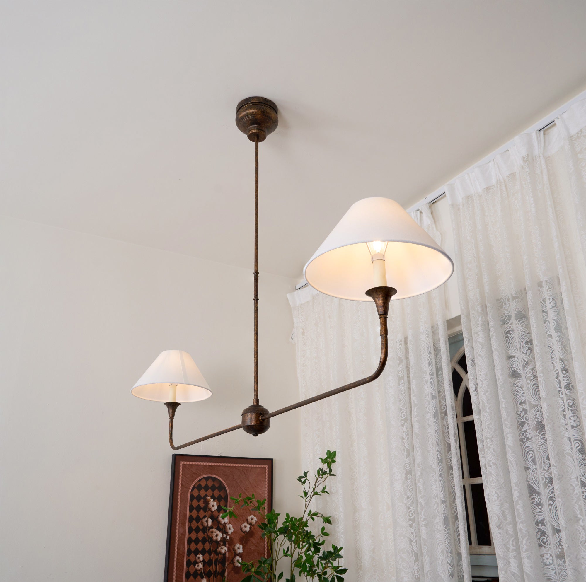 Silva Modern Linear LED Chandelier Metal Living Room Bedroom