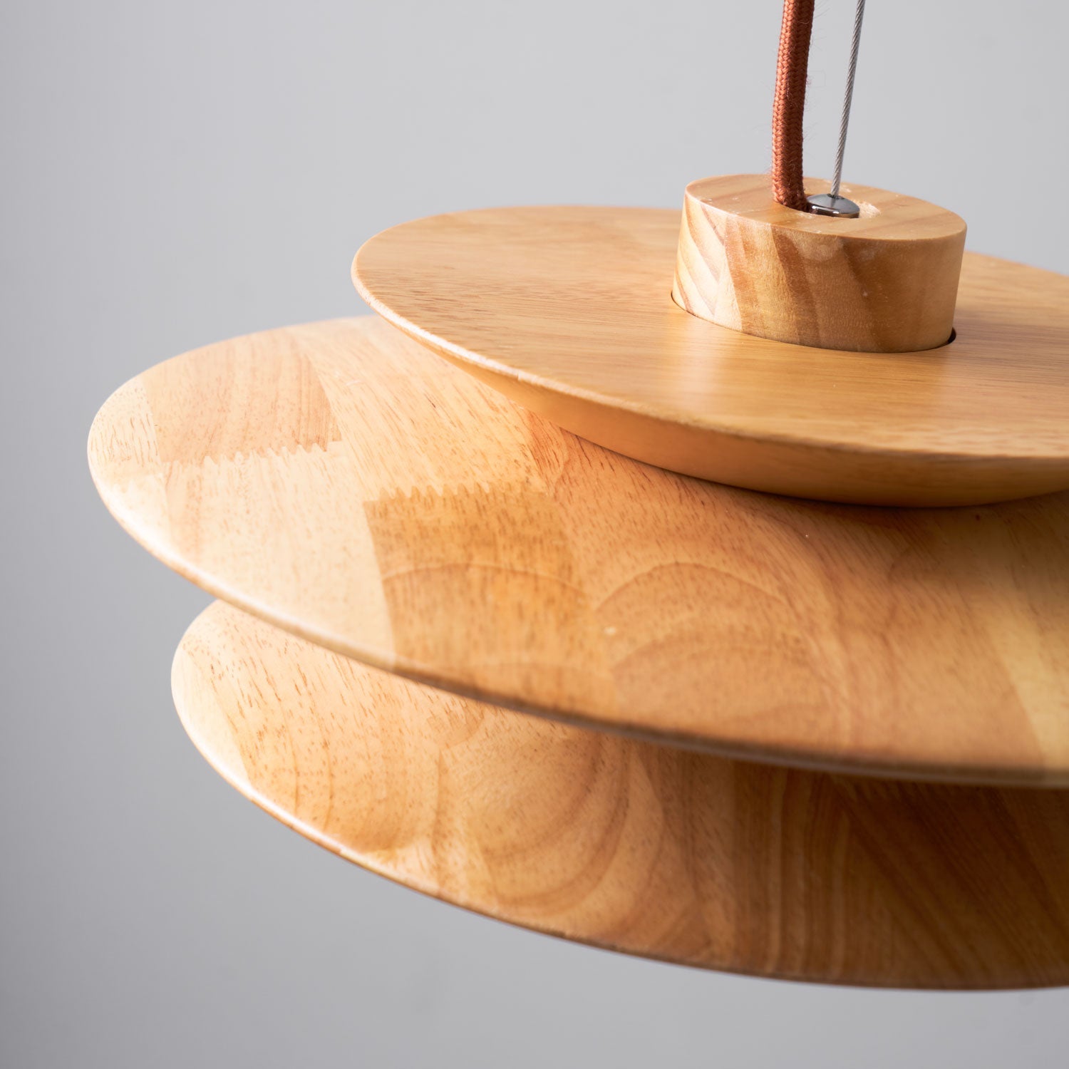 Muto Mid Century Walnut Pendant Light