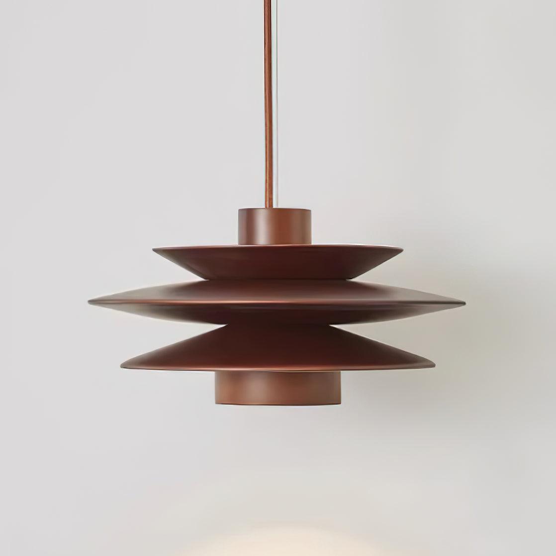 Muto Mid Century Walnut Pendant Light - Letslighting