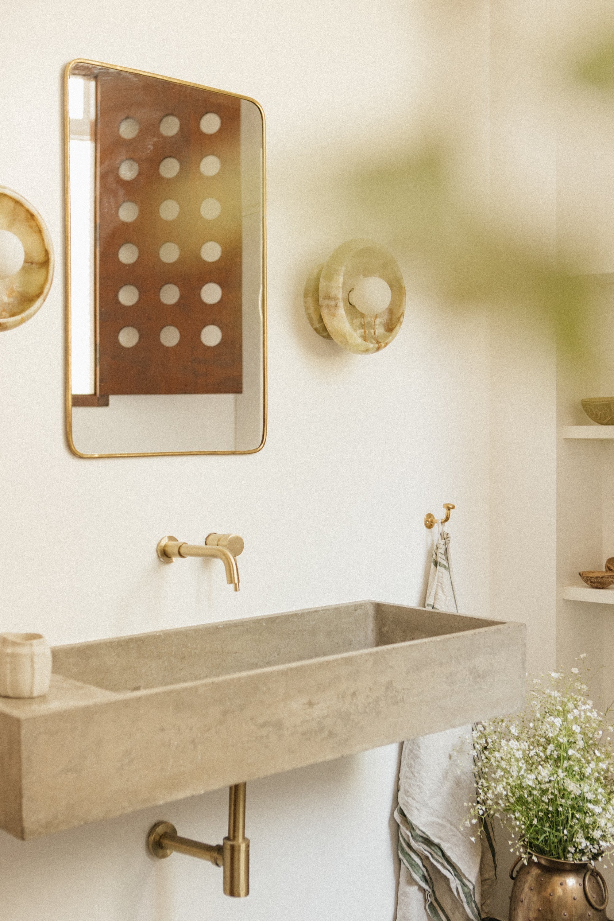 Piedra Modern Minimalist Marble Glass Wall Lamp - Letslighting