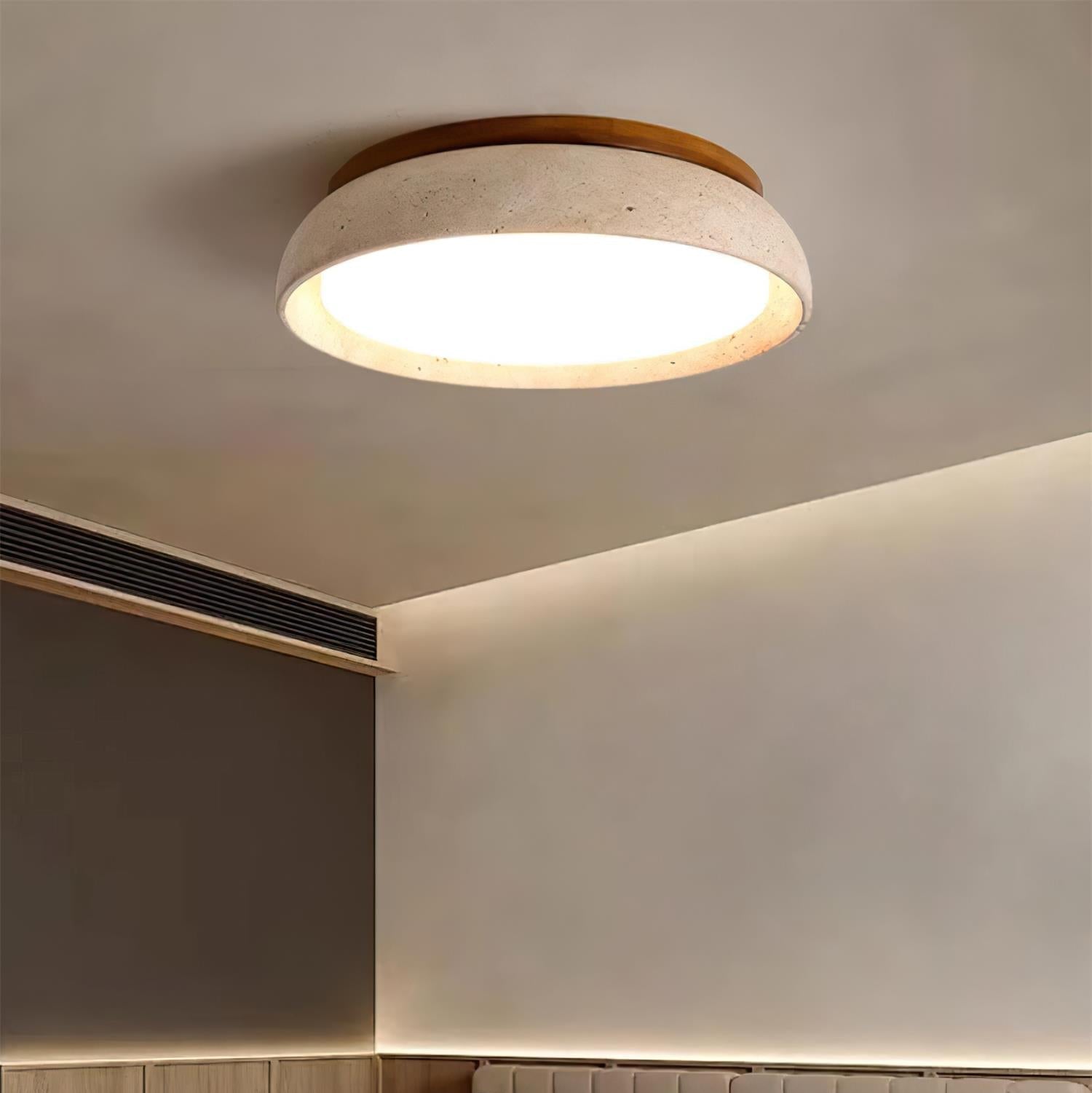 Ritta Ceiling Light Piedra Travertine