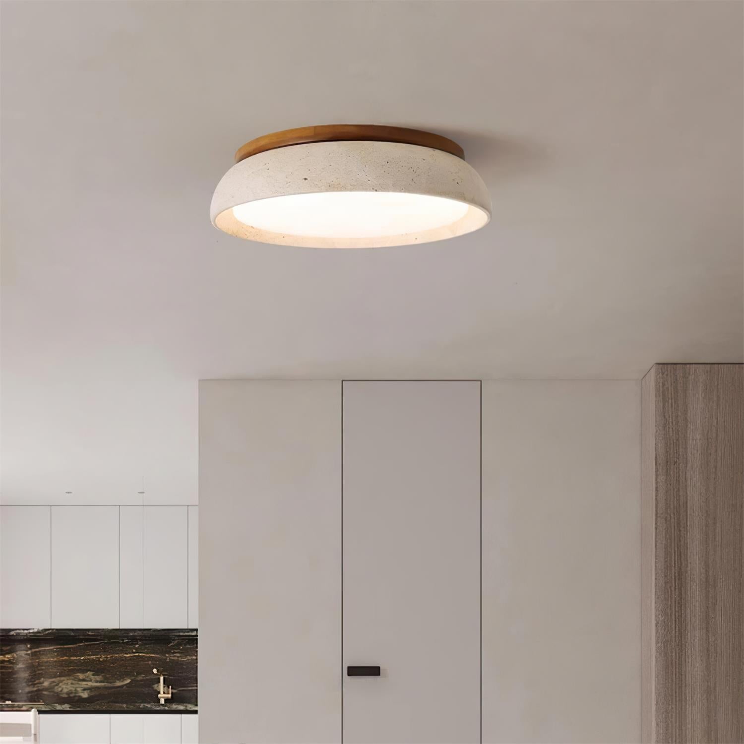 Ritta Ceiling Light Piedra Travertine