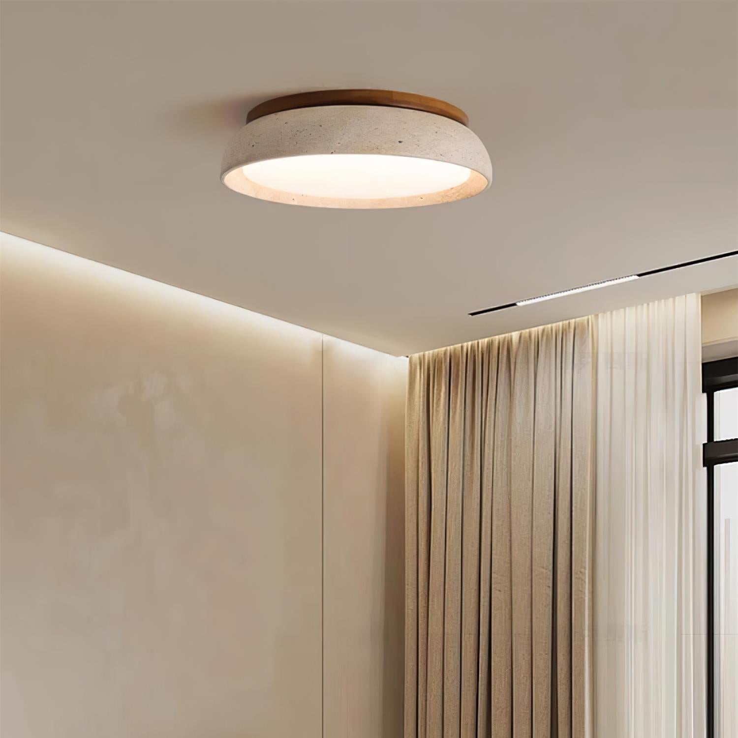 Ritta Ceiling Light Piedra Travertine