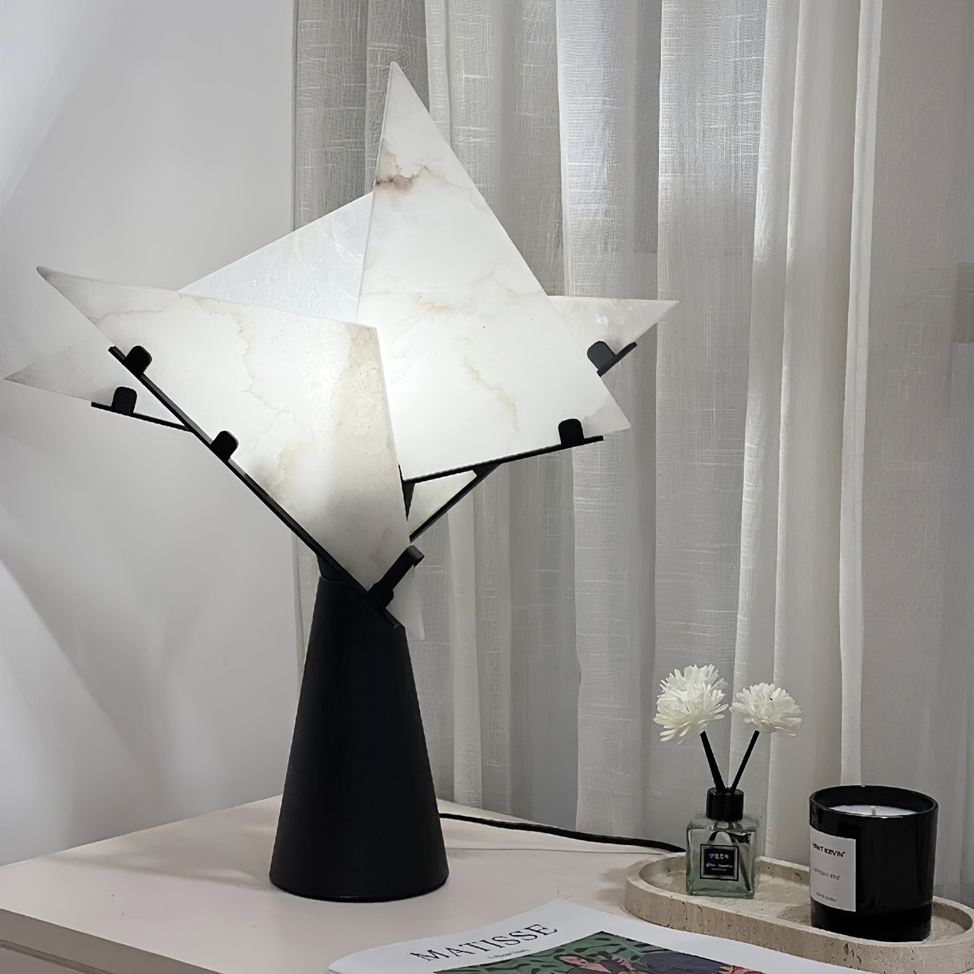 Aursilion Star Alabaster Table Lamp - Letslighting