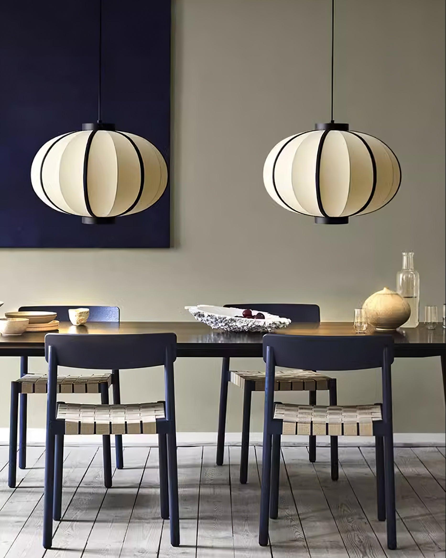 Pendant Lamp Fabric Lantern Shade Frame Vintage - Letslighting