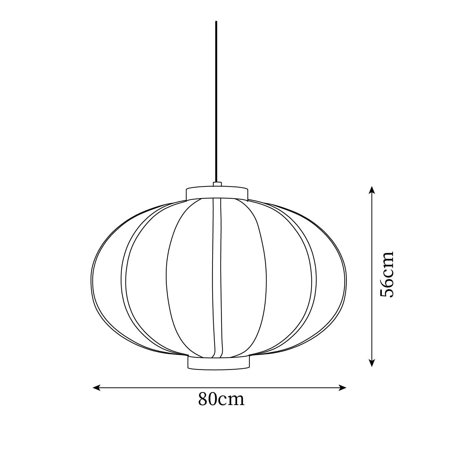 Pendant Lamp Fabric Lantern Shade Frame Vintage - Letslighting