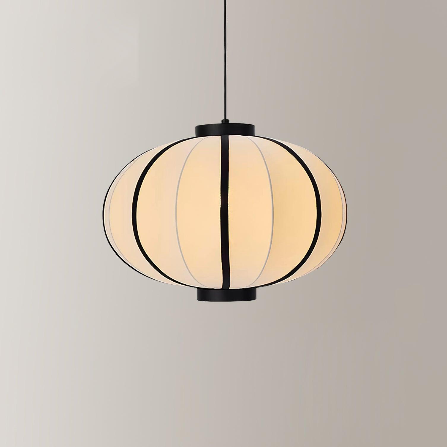 Pendant Lamp Fabric Lantern Shade Frame Vintage - Letslighting