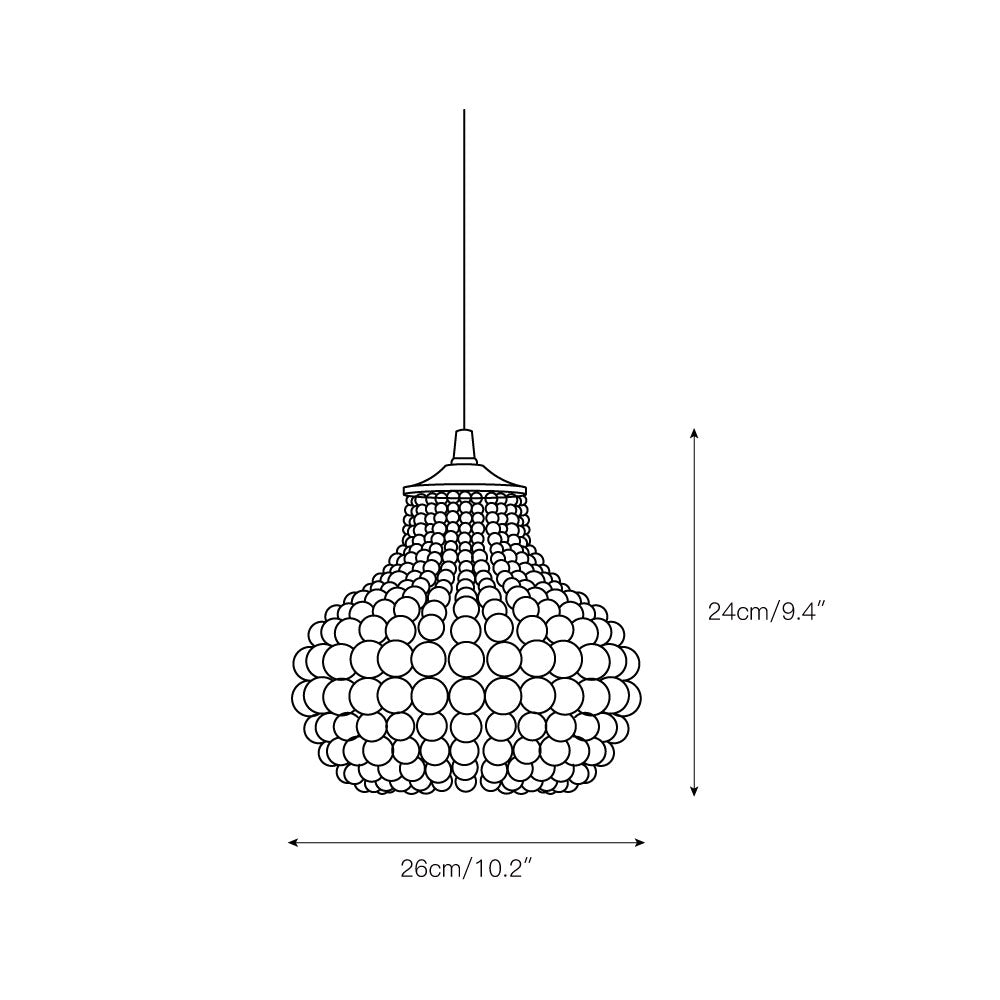 Ilirel Individual Creativity Beaded Pendant Lamp - Letslighting