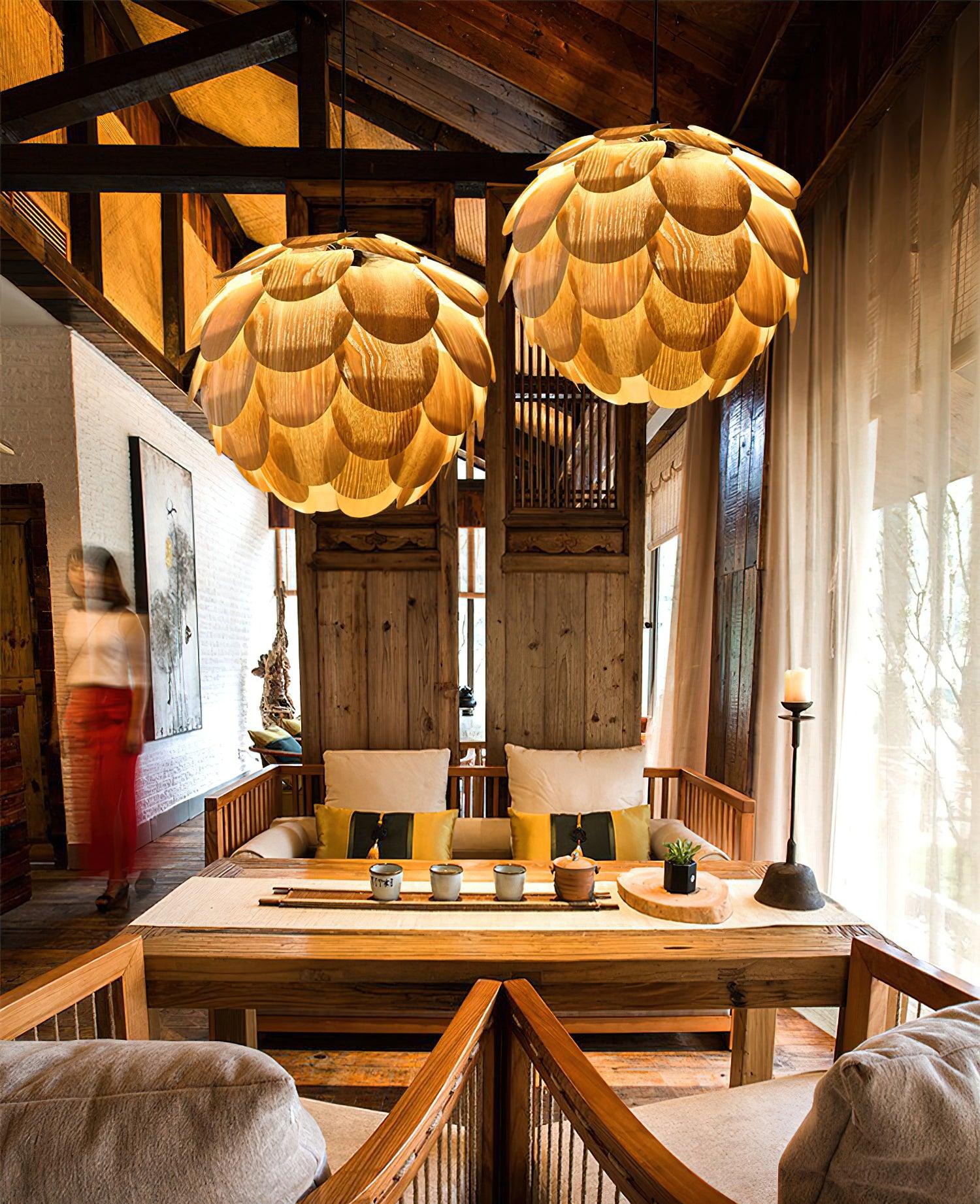 Wlara Modern Wood Pendant Light - Letslighting