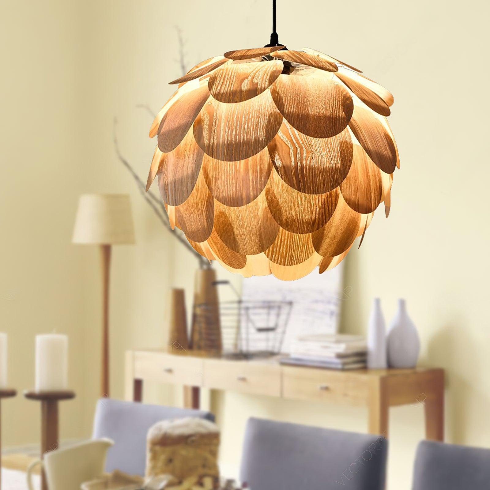 Wlara Modern Wood Pendant Light - Letslighting