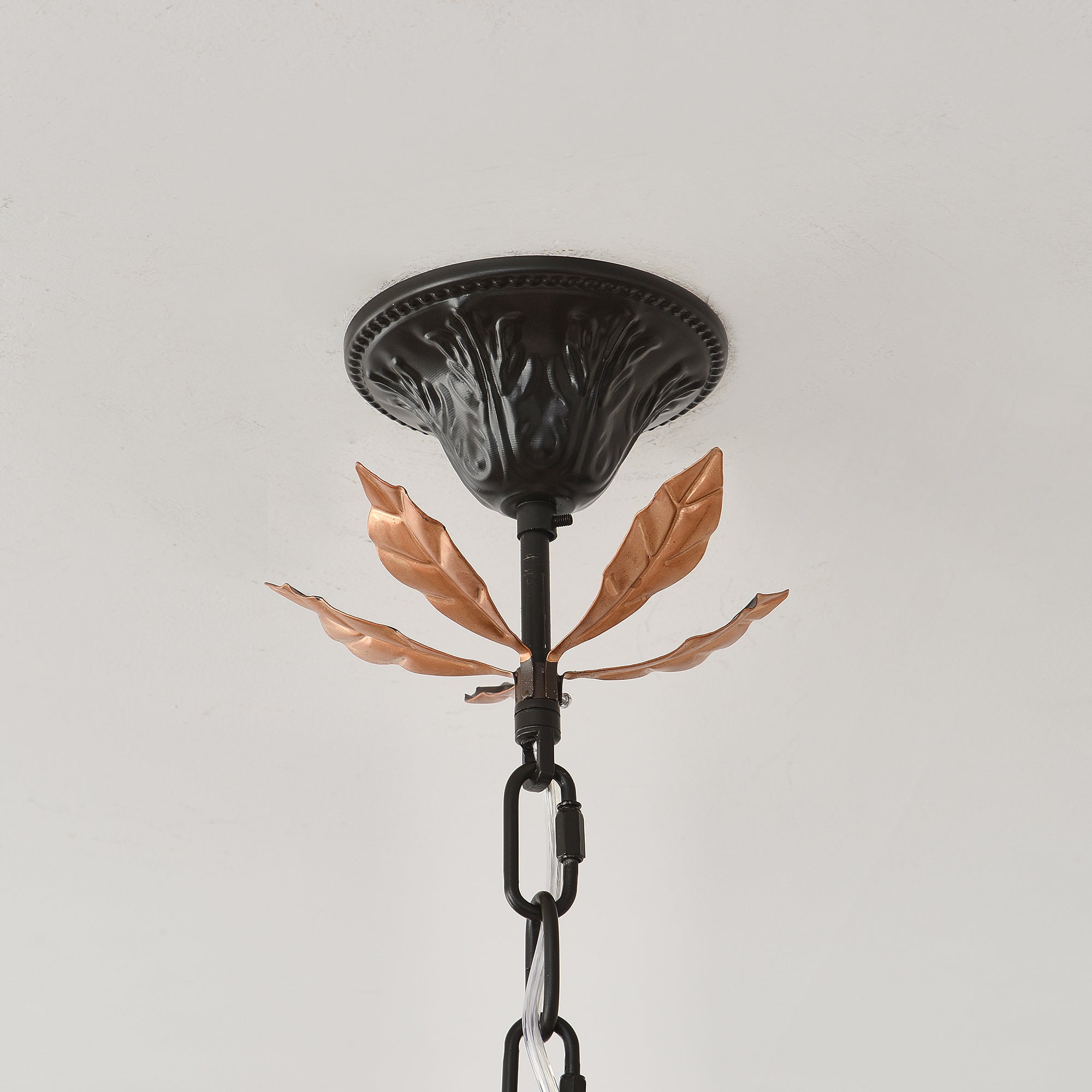 Avelora Vintage Industrial Tulip Pink Glass Chandelier - Letslighting