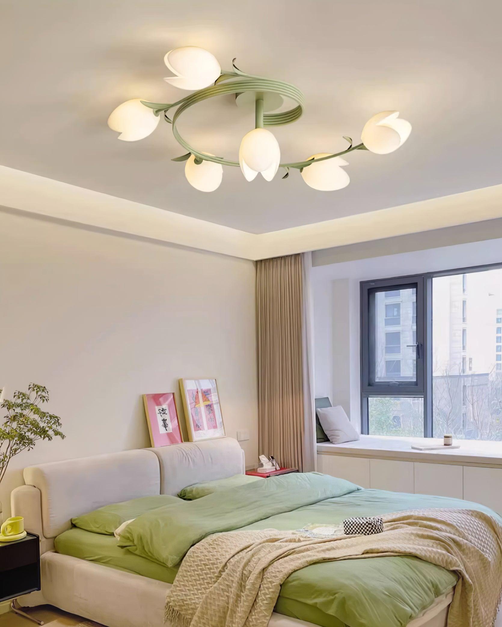 Iris 6-Light Tulip Ceiling Light - Letslighting