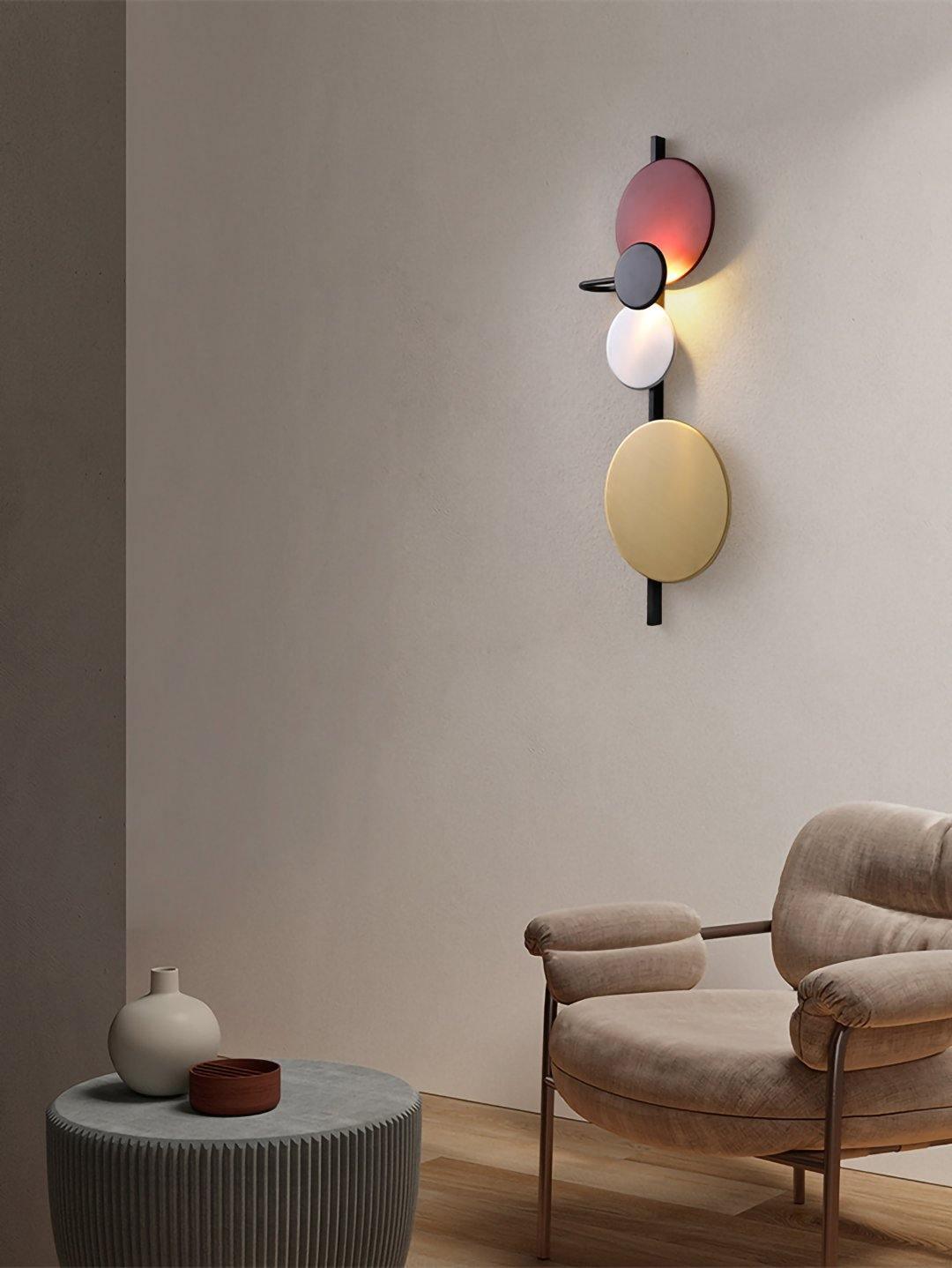 Lustra Wall Lamp Magnetic Discs Artistic - Letslighting