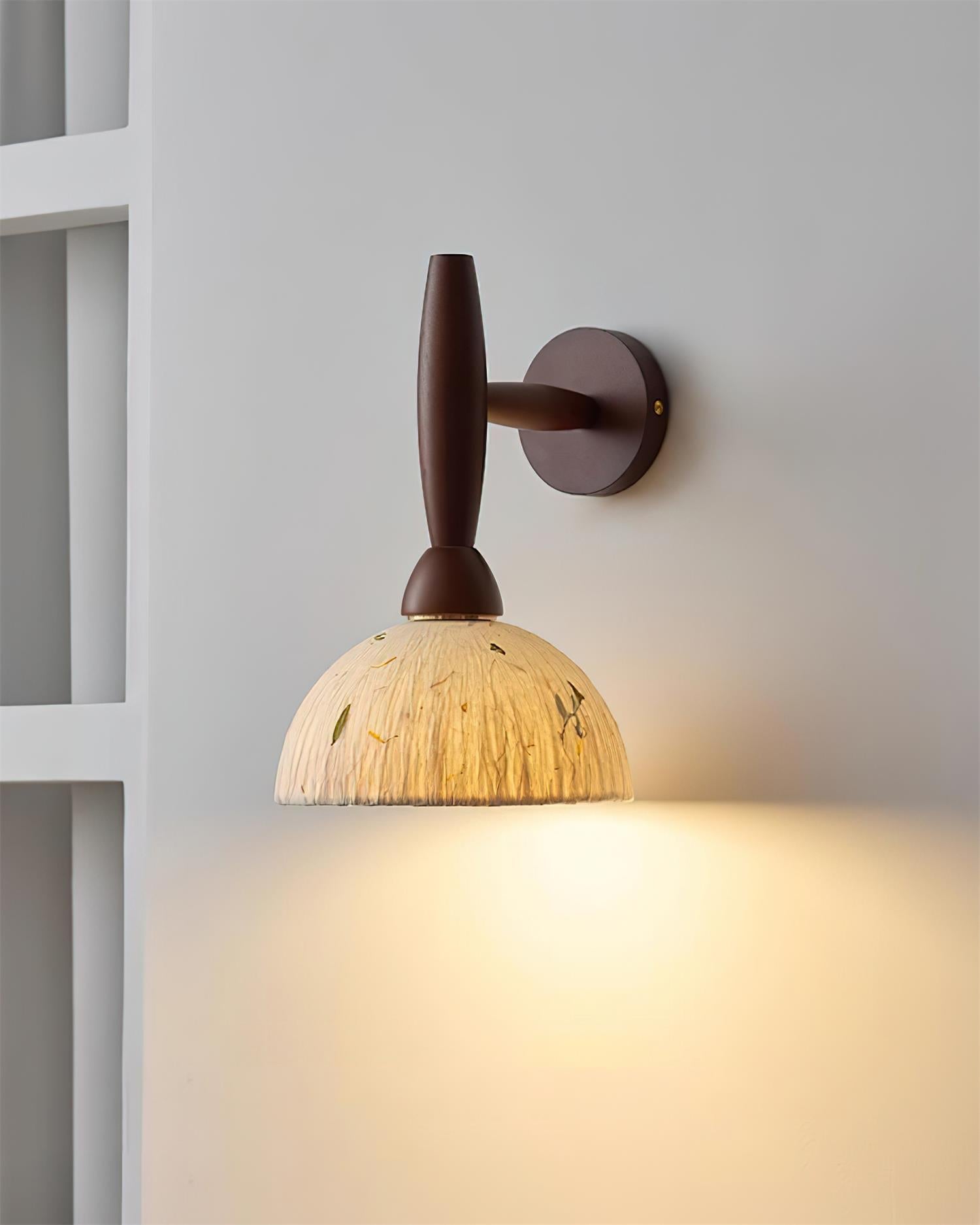 Playa Wood Wall Lamp Wood Rice Paper - Letslighting
