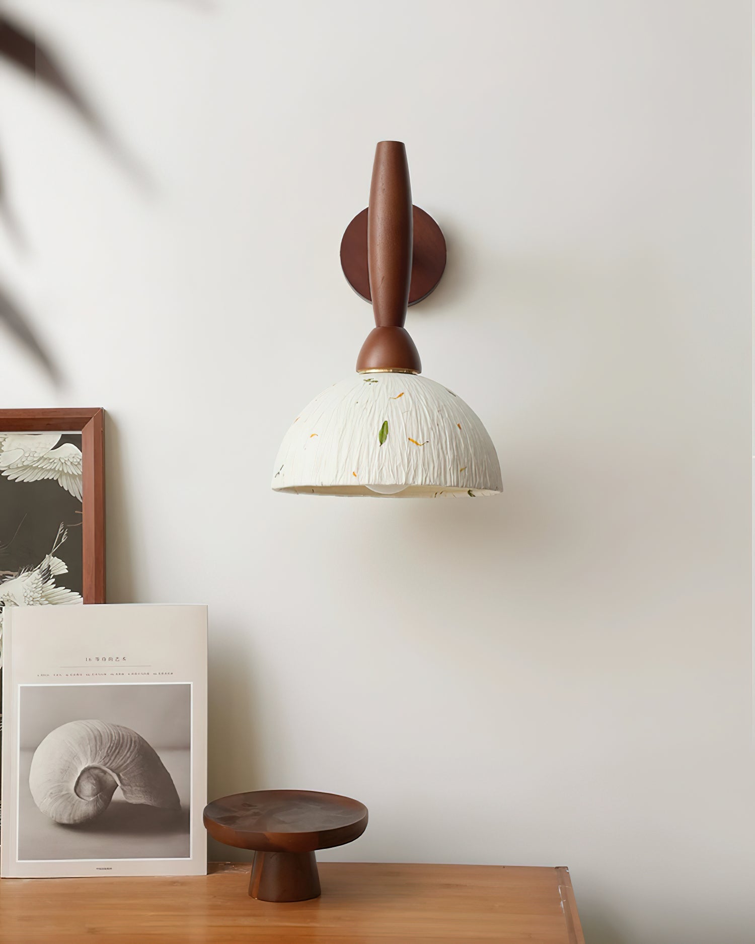 Playa Wood Wall Lamp Wood Rice Paper - Letslighting